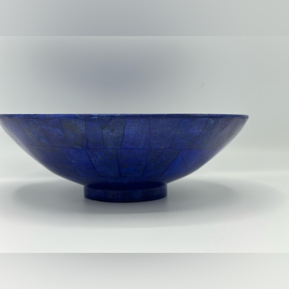 Lapis Lazuli, 8in Bowls. Natural Geniune Lapis Gemstone Mosaic - Picture 9 of 13